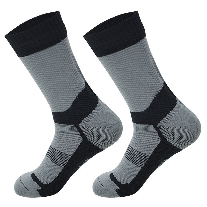 Waterproof Socks Medium Tube Ski Socks Cycling Camping Sports Wading Water Breathable Warm Outdoor Rain Socks for Men and Women
