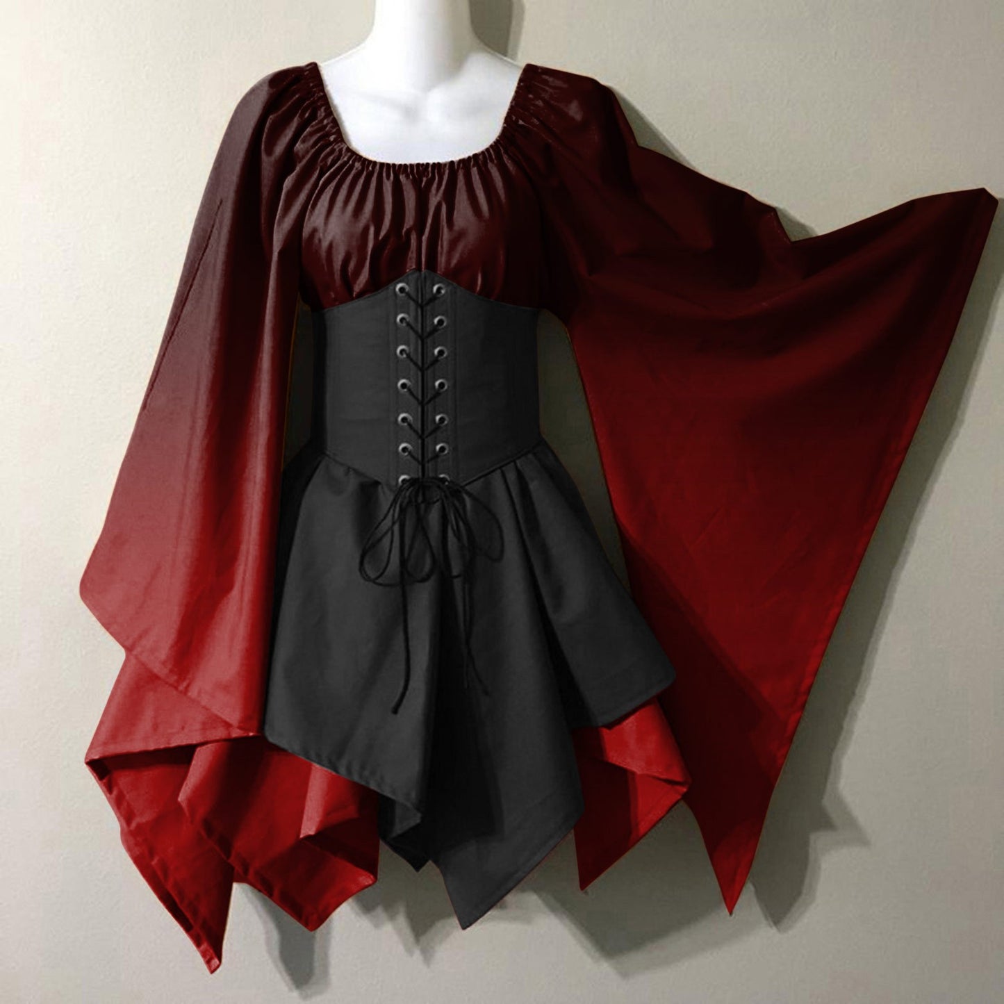 New Party Long-sleeved Women's Renaissance Medieval Dress