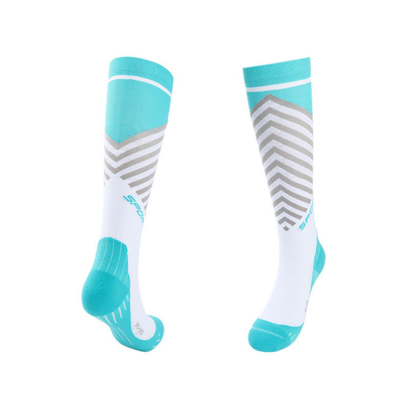 Spring and Summer Compression Socks Knee Long Tube Running Sports Marathon Fitness Socks-3PRS