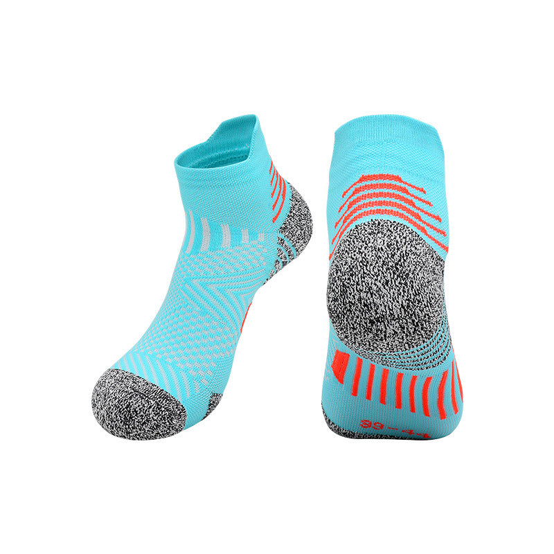Marathon Professional Running Socks Breathable Towel Bottom Non-slip Sports Socks Adult Short Tube Socks Short Socks