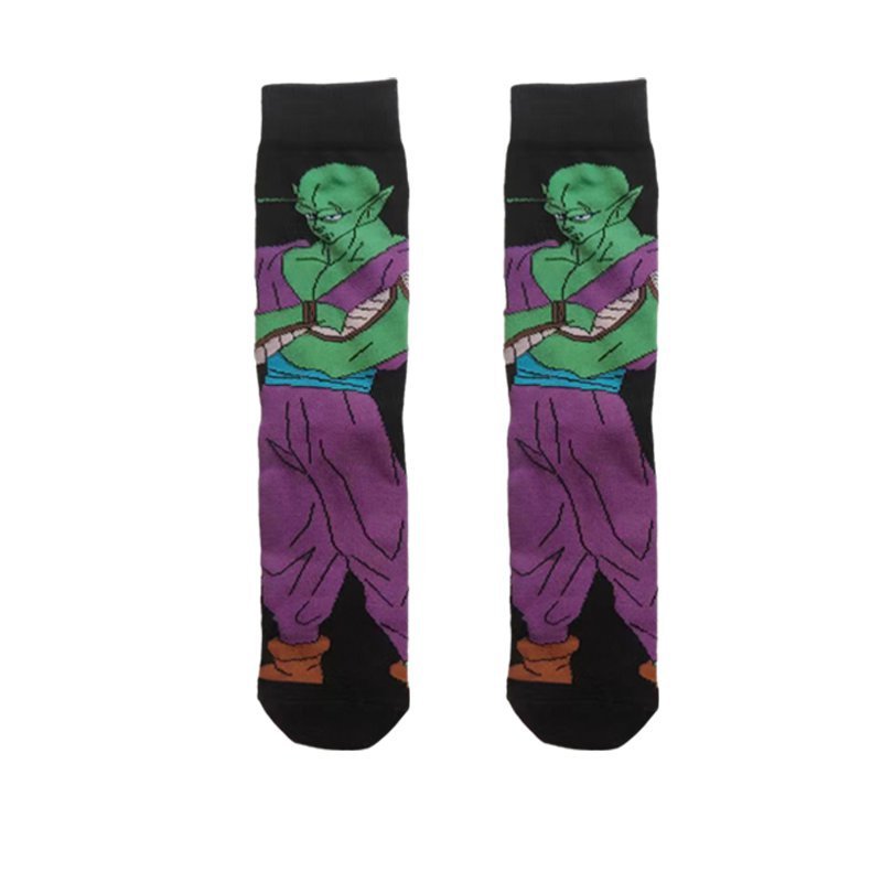 Men's Dragon Ball Cotton Long Tube Tide Socks Four Seasons Medium Tube Women's Animation Animation Men's Socks-5PRS