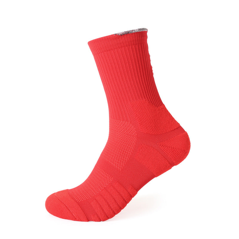 Professional Basketball Socks, Stockings AJ Trapeze Sports Socks, Men's Thickened High Tube Socks, Towel Sweat-absorbing, Non-slip and Breathable Elite Socks