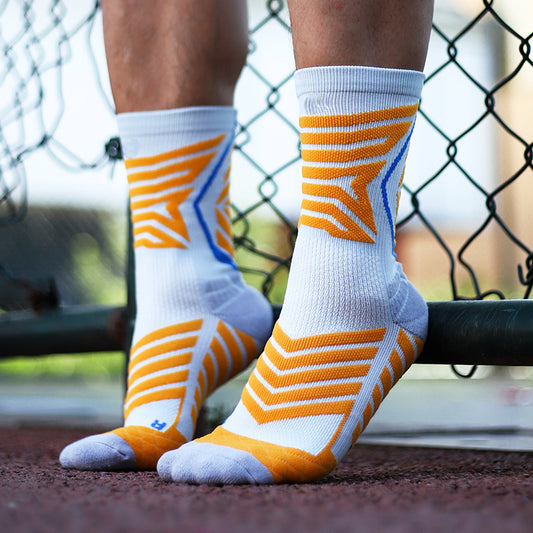 Professional Actual Combat Elite Basketball Socks Men's Long Tube Thickened Towel Bottom Sweat-absorbing Breathable Wear-resistant Sports Socks