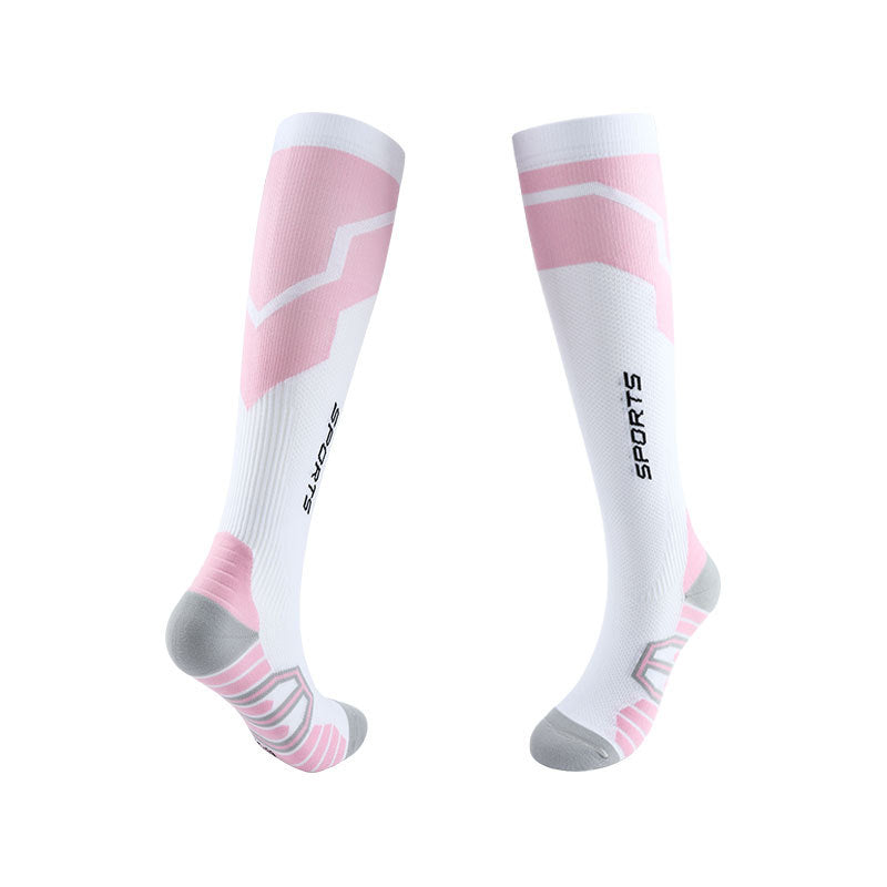 Spring and Summer Compression Socks Knee Long Tube Running Sports Marathon Fitness Socks-3PRS