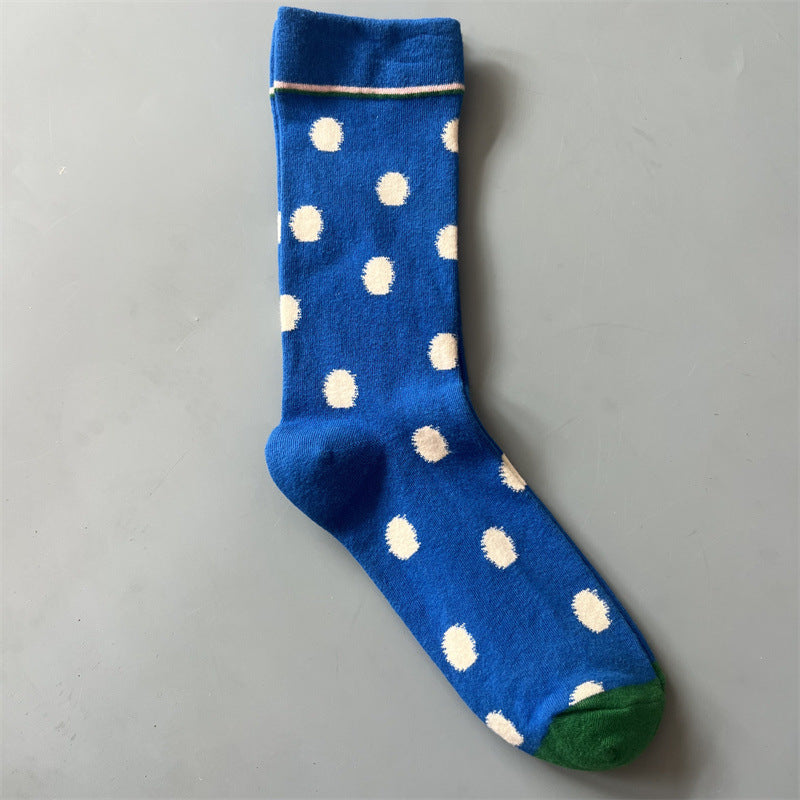 New Product Mid Calf Socks Women Oil Painting Socks Niche Fun Literary and Artistic Color Socks