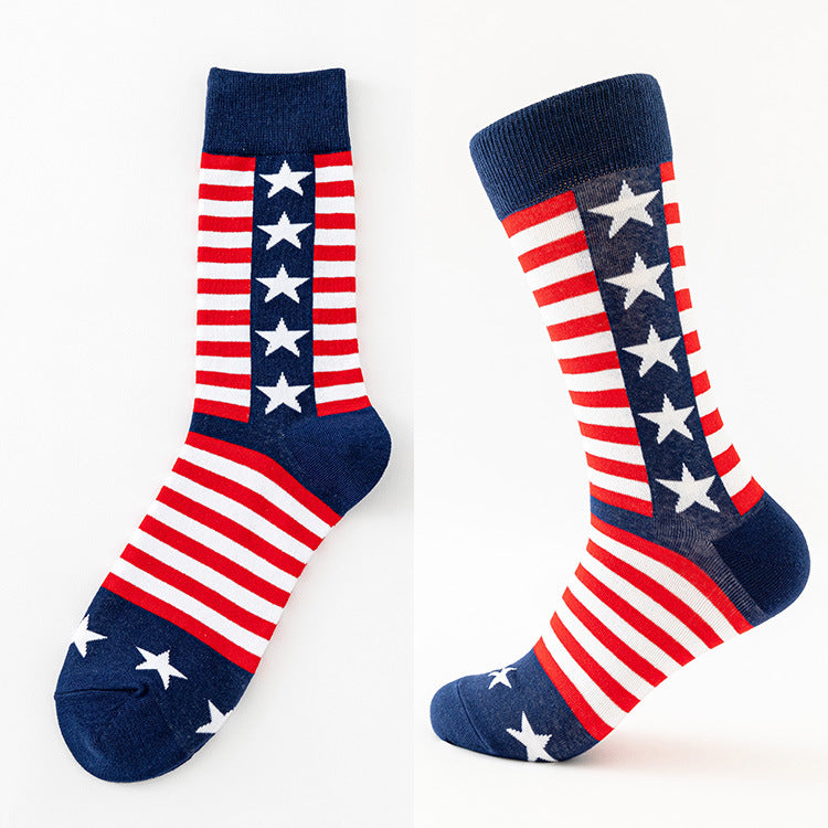 Men's Socks Large Size Stockings Large Cotton Socks Large Medium Tube Sports Socks-5prs