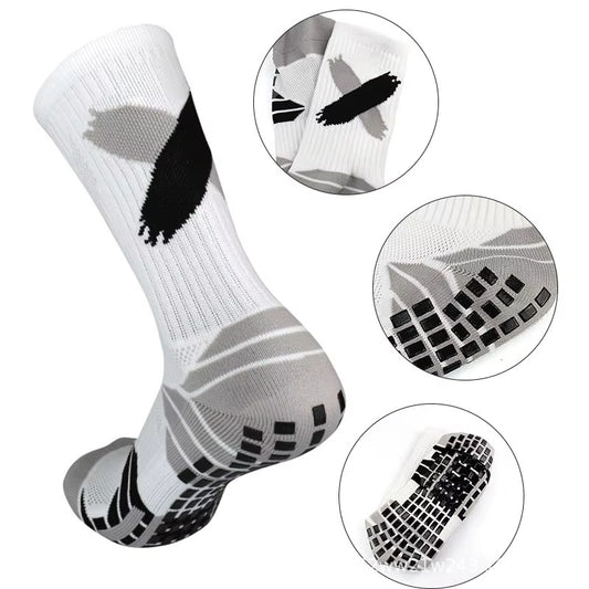 Professional Non-slip Football Socks High Tube Sports Actual Combat Basketball Socks Colorful Towel Bottom Breathable Elite Men and Women Medium Tube