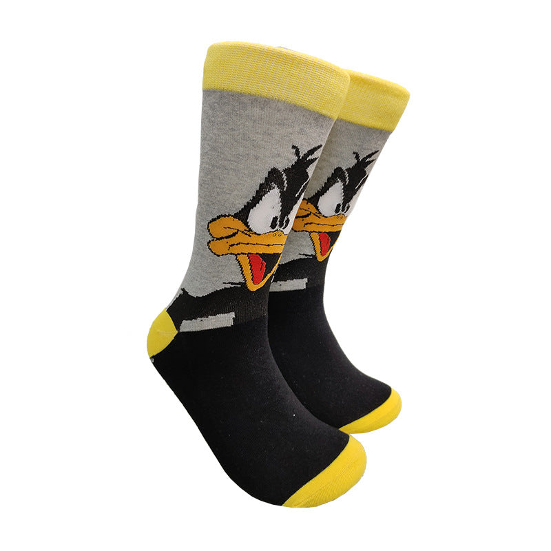 Medium tube socks men's and women's trendy brand stockings personalized European and American men's and women's socks sports skateboard socks