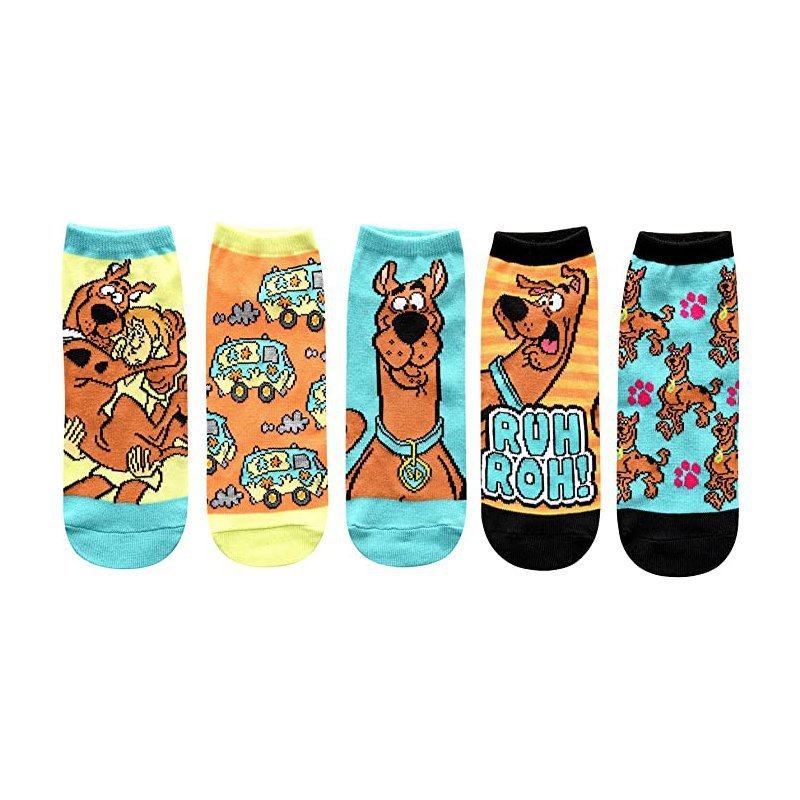 Men's Four Seasons Popular Scooby Doo Tide Socks Wholesale Socks Cartoon Cotton Women's Cotton Socks Boat Socks-5PRS