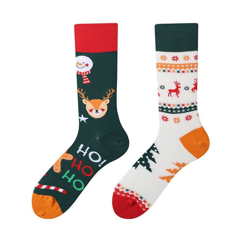 New Four Seasons Men's and Women's AB Original Design Asymmetrical Tide Socks Mandarin Duck Socks Street Tide Socks Cross-border