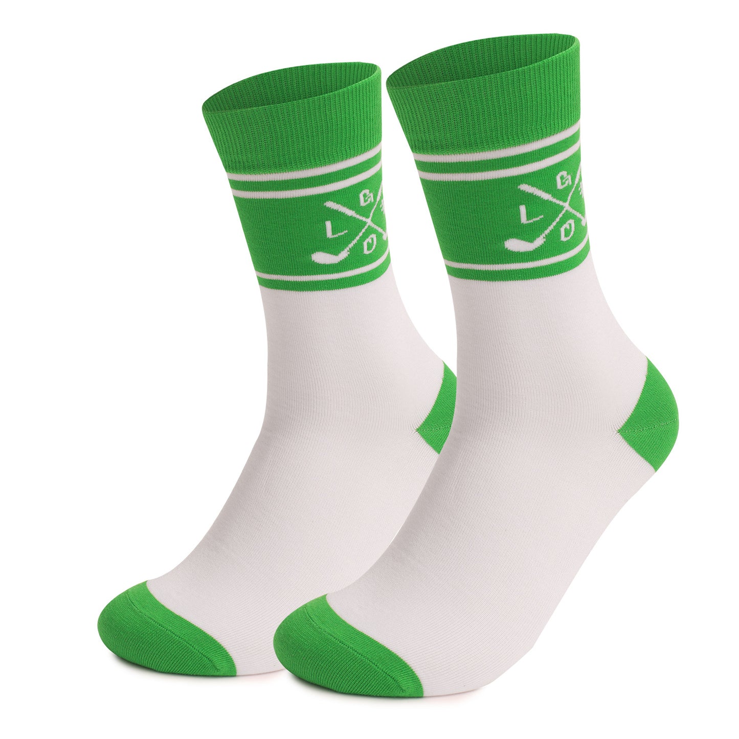 Golf Sole English Gift Socks Sweat-absorbing Breathable Deodorant Sports Theme Elements
