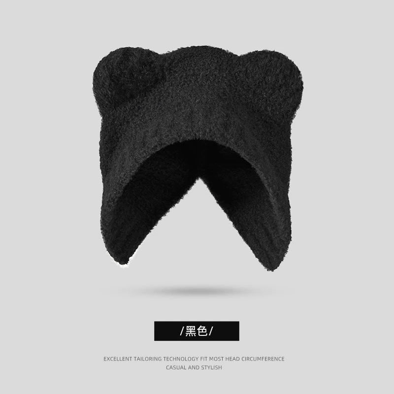 Fair Island Style Knitted Hat Children's Retro Dual-purpose Bag Hat Warm Wool Hat Ear Protection Street Style