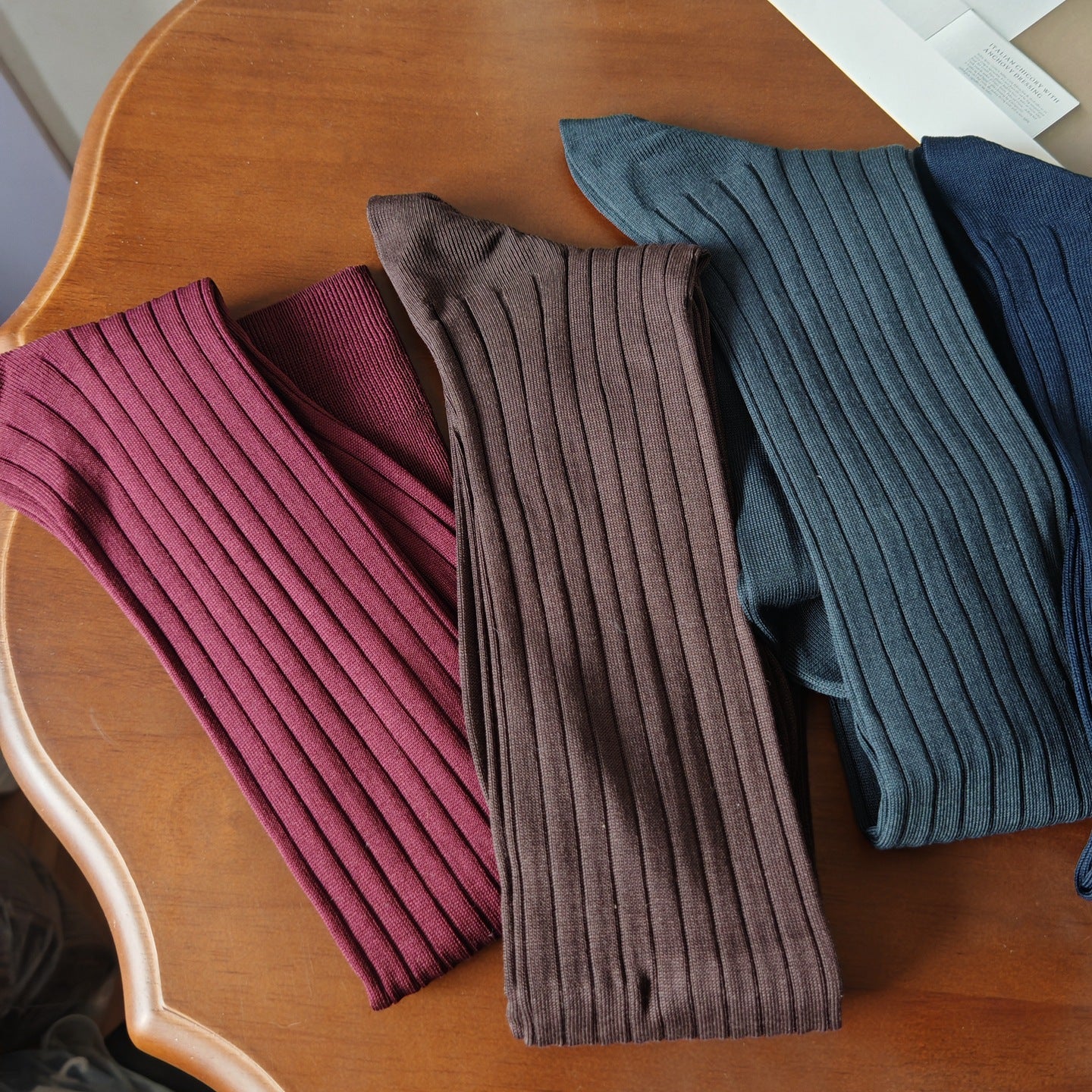 Men's Business Socks Silk Cotton Men's Socks Gentlemen Socks Boneless Pit Strip Double Needle and Knee Socks