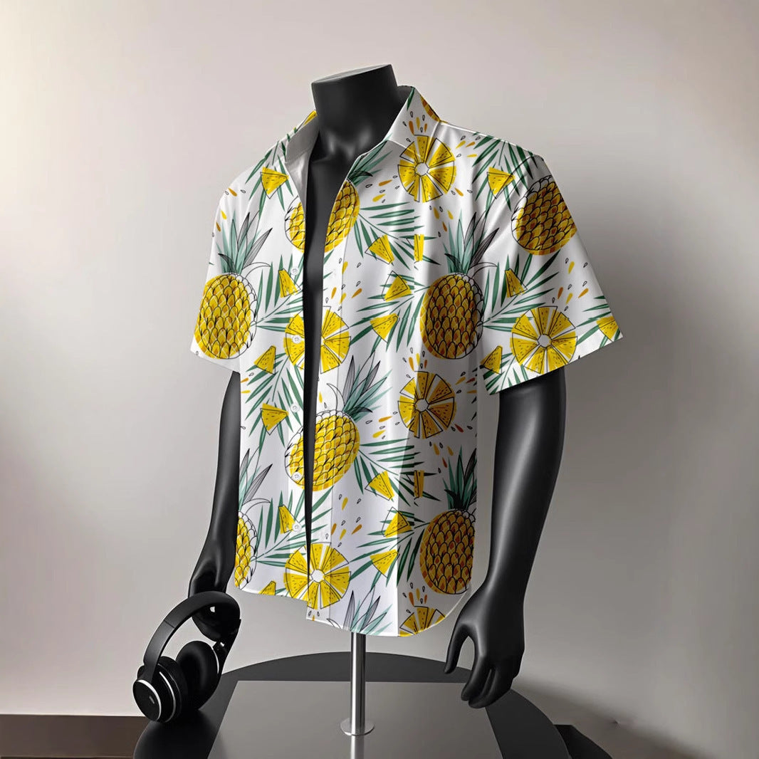 Luxe Hawaiian Resort Shirts | Men’s 3D Photorealistic Print Tops | Quick-Dry Fashion | Summer Capsule Wardrobe Must-Have