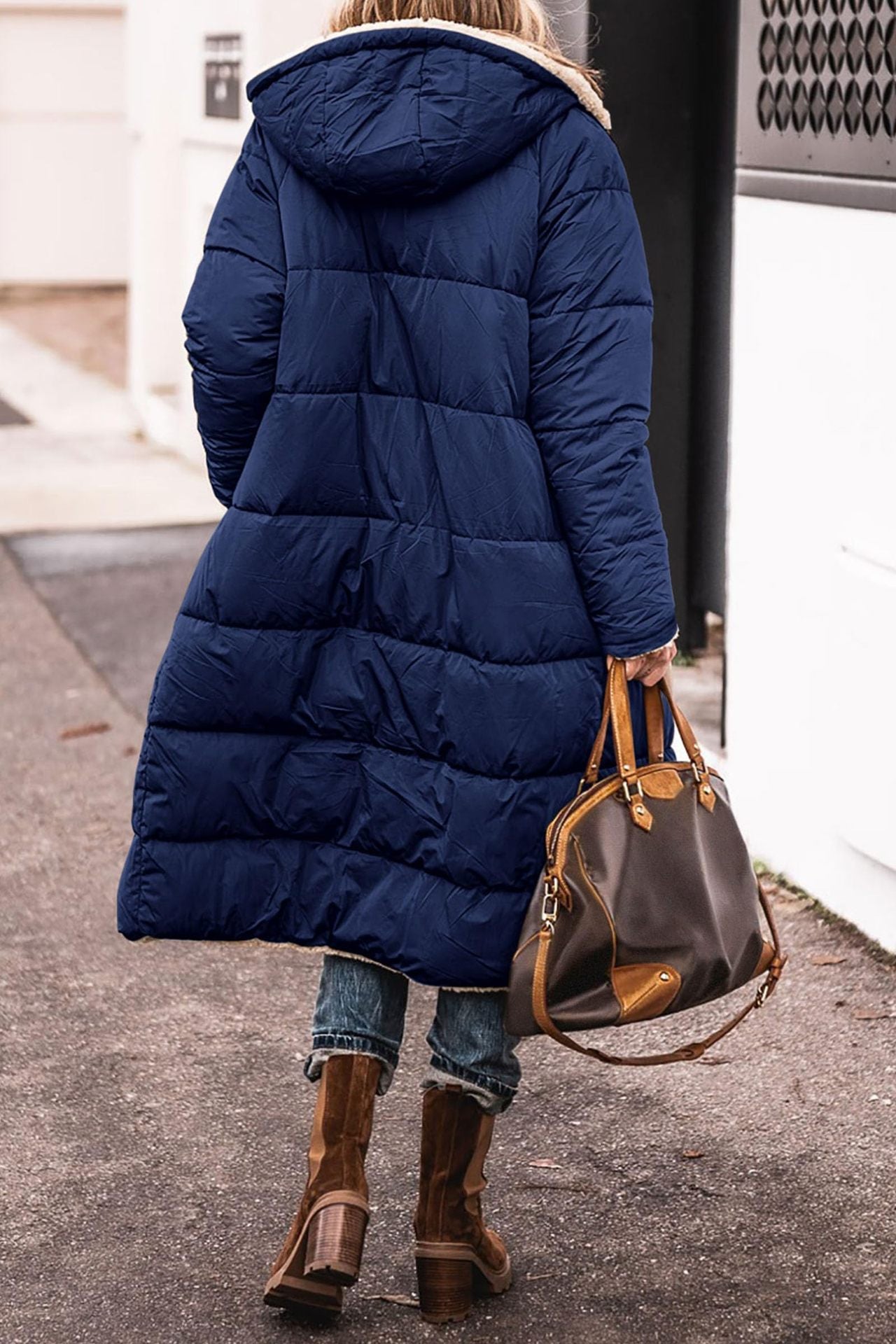 Solid Color Hooded Cotton Clothes, Long Sleeves, Double-sided Wear, Slim Fit, Eight Colors, Five Yards, Thickened Coat.