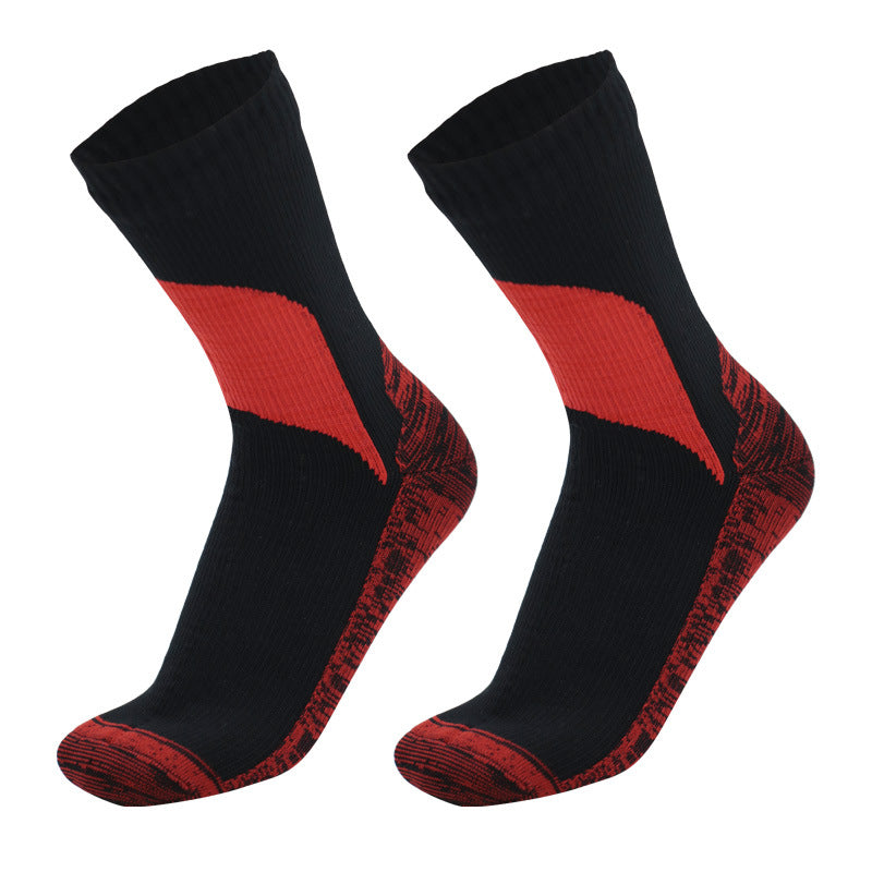 Waterproof Socks Medium Tube Ski Socks Cycling Camping Sports Wading Water Breathable Warm Outdoor Rain Socks for Men and Women