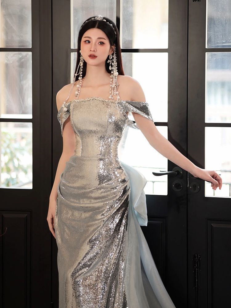 Viral One-Shoulder Sequin Dress - Luxe Bodycon for Prom/Gala, Stunning Figure-Flattering Cocktail Party