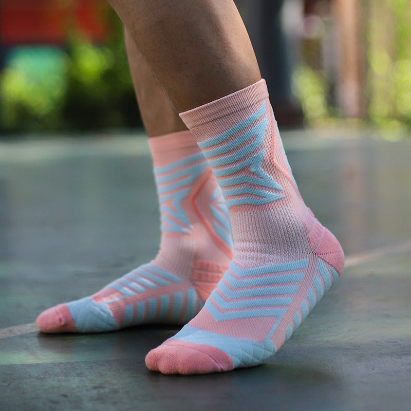 Professional Actual Combat Elite Basketball Socks Men's Long Tube Thickened Towel Bottom Sweat-absorbing Breathable Wear-resistant Sports Socks