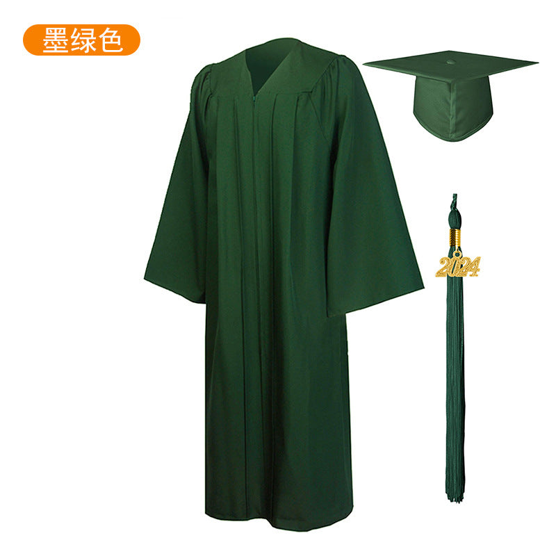 New Woven Bachelor's Clothing Adult Graduation Clothing University Degree Clothing Set Graduation Robe Academic Clothing