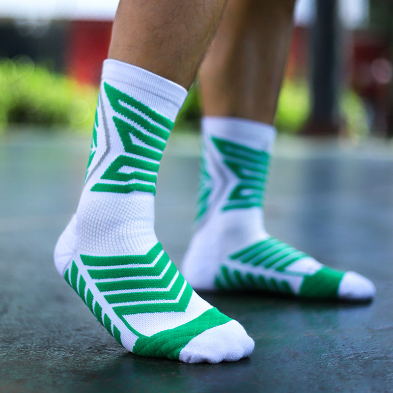Professional Actual Combat Elite Basketball Socks Men's Long Tube Thickened Towel Bottom Sweat-absorbing Breathable Wear-resistant Sports Socks