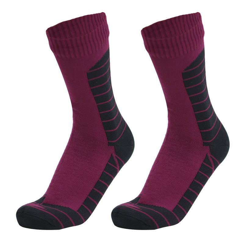 Waterproof Socks Medium Tube Ski Socks Cycling Camping Sports Wading Water Breathable Warm Outdoor Rain Socks for Men and Women
