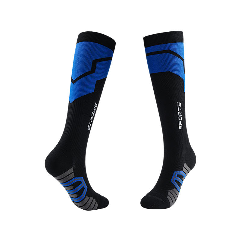 Spring and Summer Compression Socks Knee Long Tube Running Sports Marathon Fitness Socks-3PRS