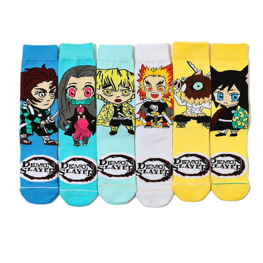 Short Socks Men's Trendy Socks Four Seasons Harry Potter Socks Cartoon Cotton Socks Medium Boat Socks-5PRS