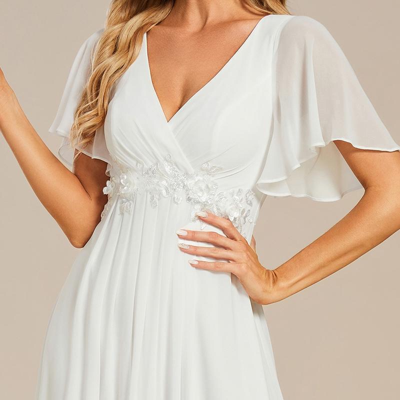 MatchSet Chiffon Dress | Draped Sleeve & Script Print | Sunset Stroll Romper