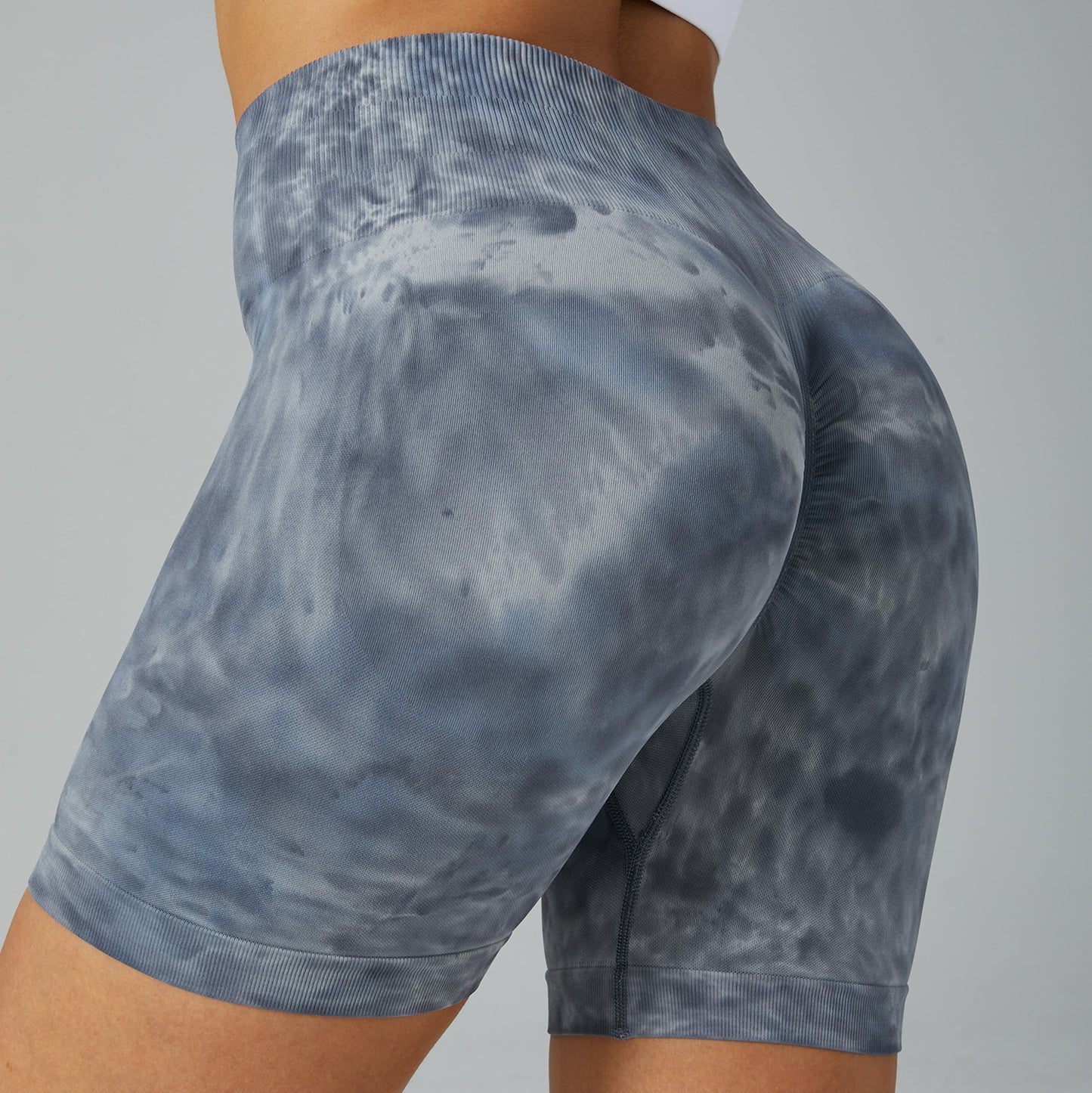 Statement Print Yoga Shorts｜High-Waist Hip Shaper Leggings｜Breathable Cool Max｜Workout & Daily Looks