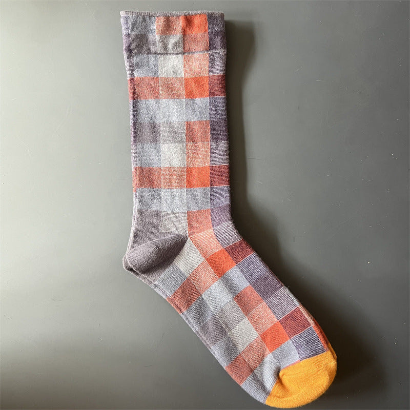 New Product Mid Calf Socks Women Oil Painting Socks Niche Fun Literary and Artistic Color Socks