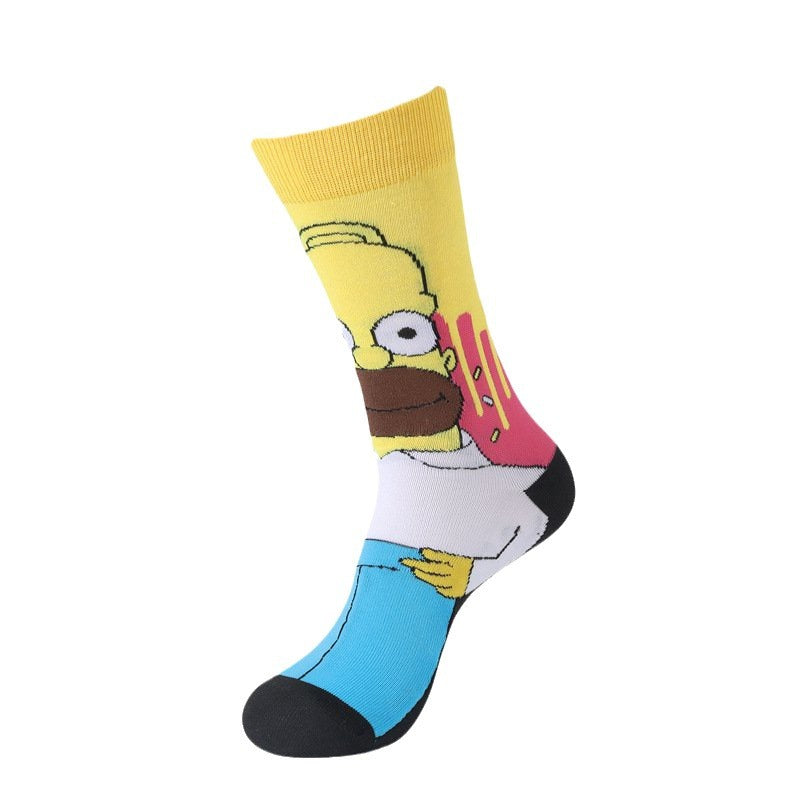 Socks Men's Cotton Tide Socks Wholesale Casual Ins Wholesale Socks-5PRS