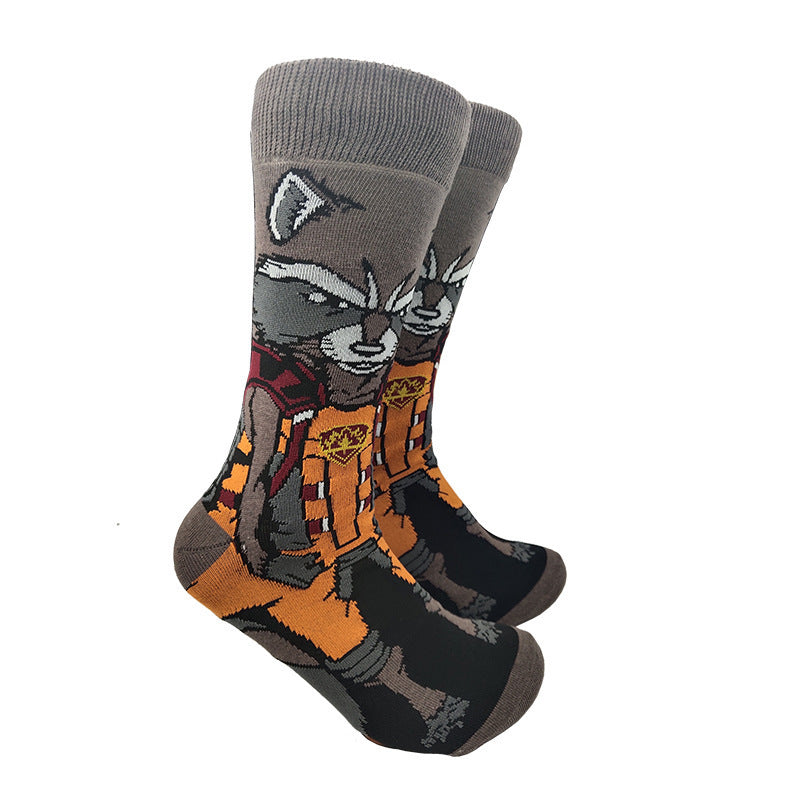 Medium tube socks men's and women's trendy brand stockings personalized European and American men's and women's socks sports skateboard socks