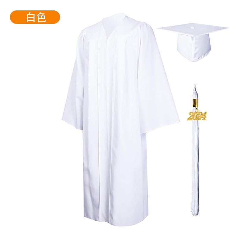 New Woven Bachelor's Clothing Adult Graduation Clothing University Degree Clothing Set Graduation Robe Academic Clothing