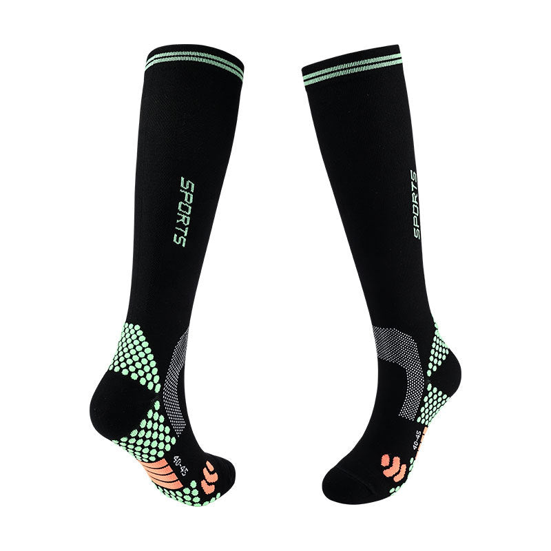 Spring and Summer Compression Socks Knee Long Tube Running Sports Marathon Fitness Socks-3PRS