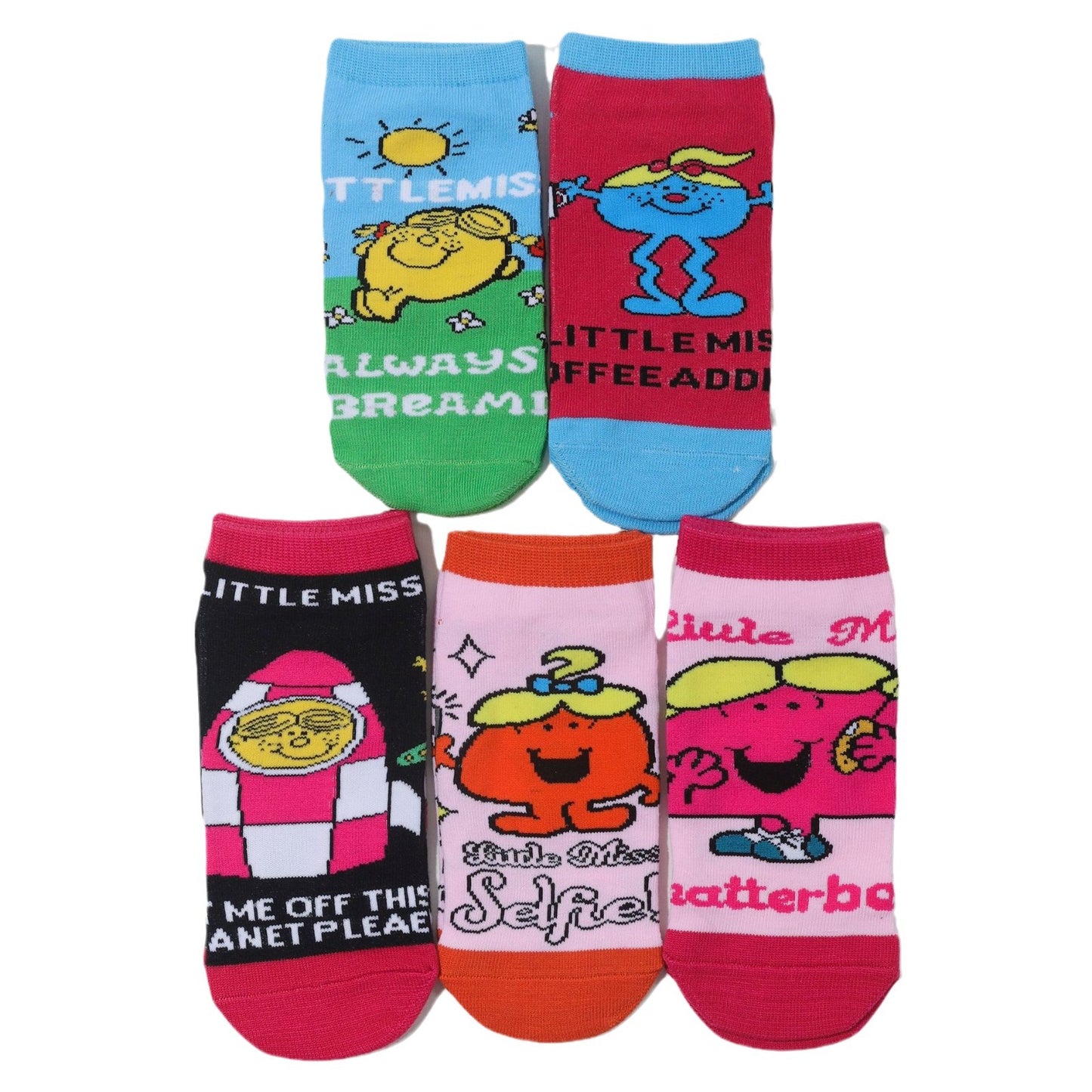 Female Cotton Animation Cartoon Men's Boat Socks Short Cotton Socks Comic  Personalized Animation Cute Sock-5PRS