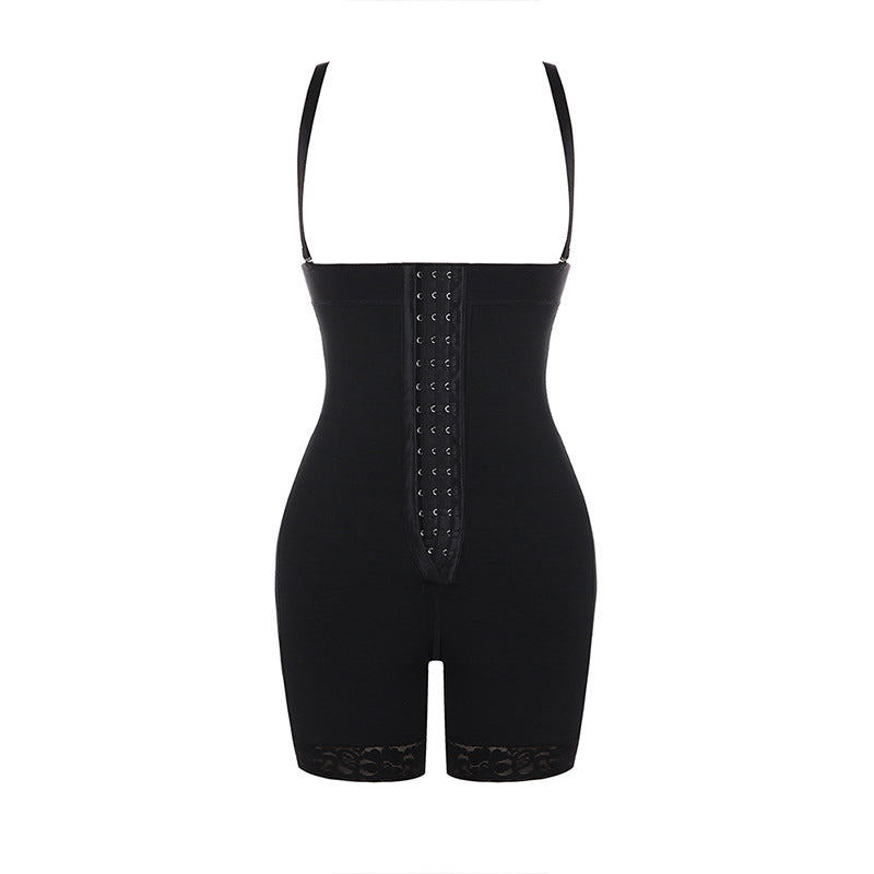 Premium Bodycon Bodysuit - High-Waisted 4-Way Stretch Shapewear with Zippered Breast & Tummy Control for Women's Athleisure skinny Tights
