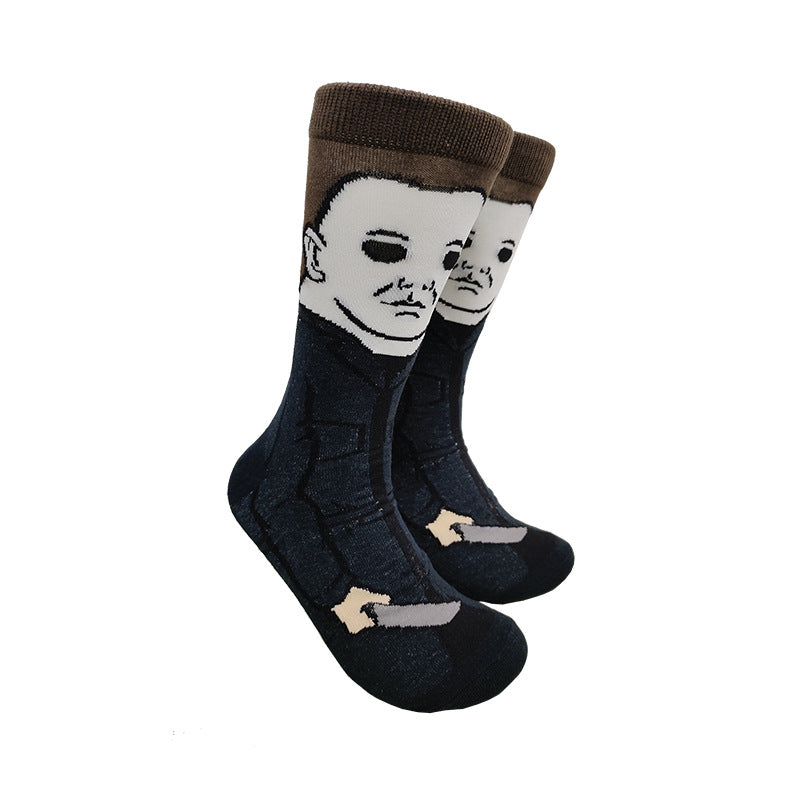 Medium tube socks men's and women's trendy brand stockings personalized European and American men's and women's socks sports skateboard socks
