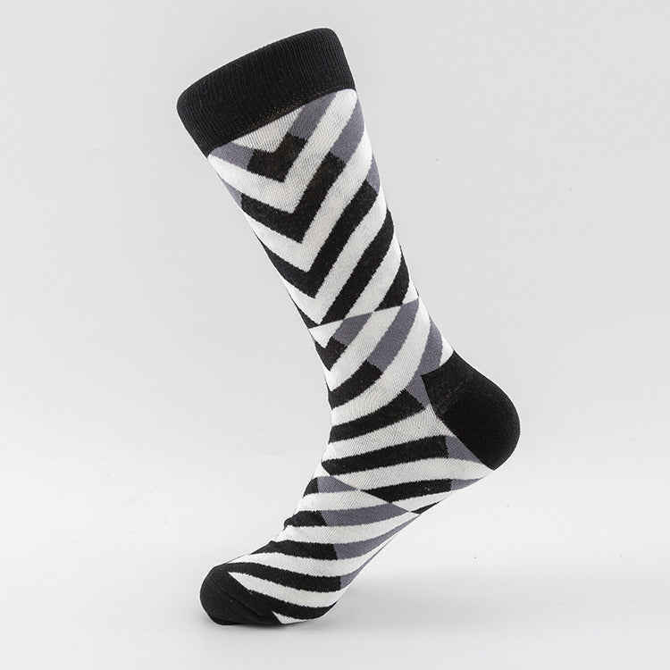 Men's Socks Large Size Stockings Large Cotton Socks Large Medium Tube Sports Socks-5prs