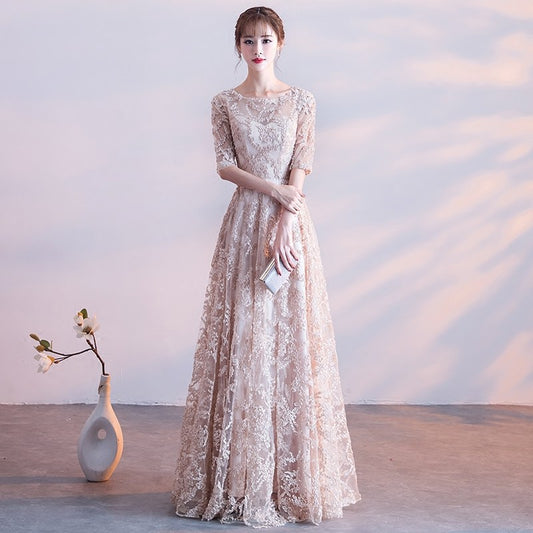 Art Test Dress Female Beauty Voice Solo Show Thin New Niche Vocal Broadcasting Host Long Performance Dress