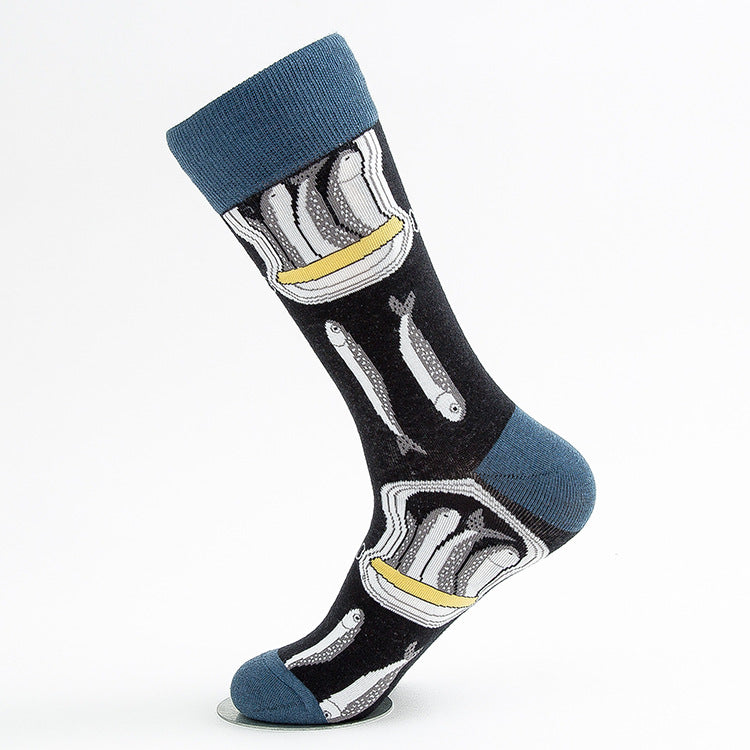Men's Socks Large Size Stockings Large Cotton Socks Large Medium Tube Sports Socks-5prs