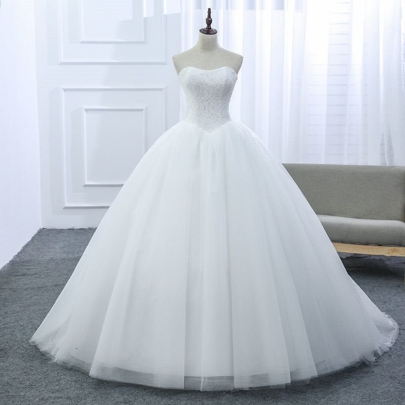 Tube top Wang Weiwei wedding dress Qi Di new simple soft gauze bridal wedding dress