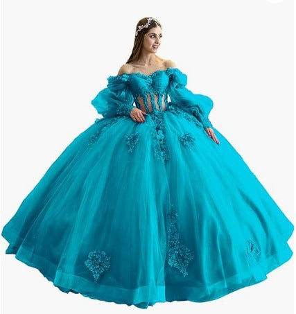Floral One-Shoulder Tutu Dress with Bubble Sleeves - Spring Summer Elegant Party & Evening Wear