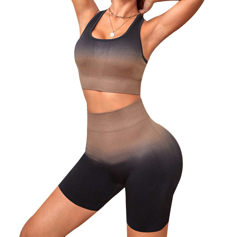 Knitted Sports Set | Booty Lift Fitness Pants & Shorts | 3D Knit Body Shaping 4-Way Stretch | Eco-Friendly HIIT Vest