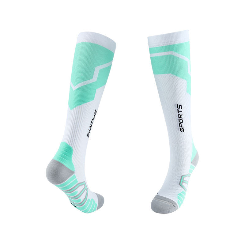 Spring and Summer Compression Socks Knee Long Tube Running Sports Marathon Fitness Socks-3PRS