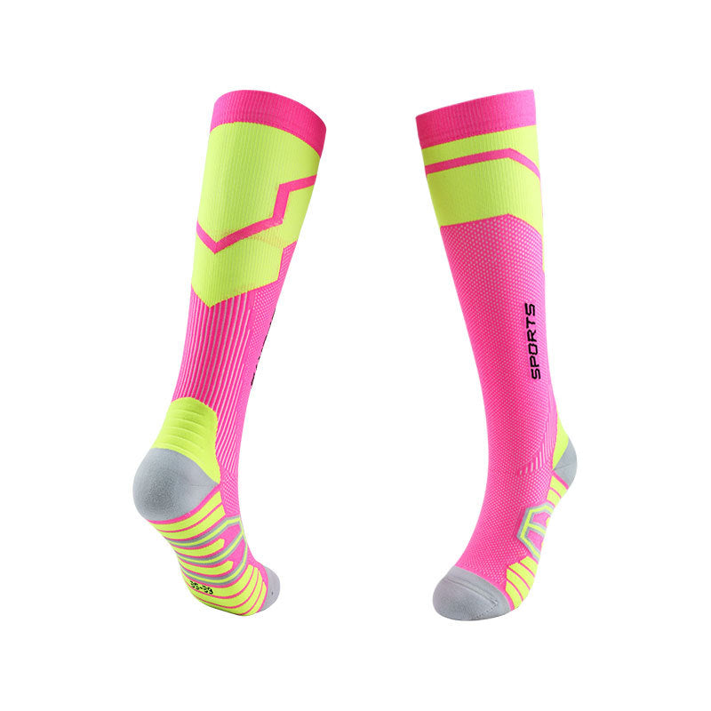 Spring and Summer Compression Socks Knee Long Tube Running Sports Marathon Fitness Socks-3PRS