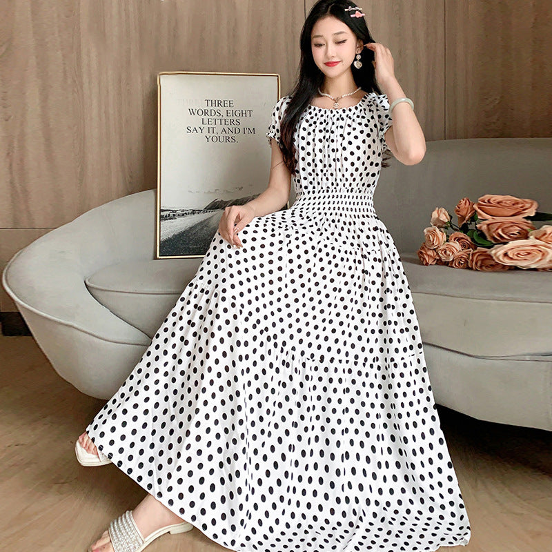 Prairie Dream Dress: Tiered Cotton Maxi - Cold Shoulder & Smocked Waist