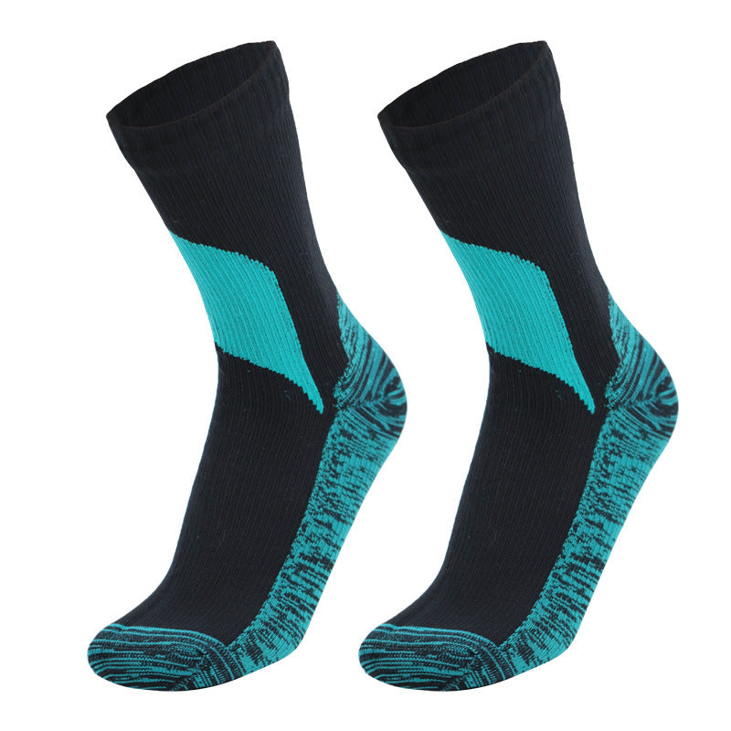 Waterproof Socks Medium Tube Ski Socks Cycling Camping Sports Wading Water Breathable Warm Outdoor Rain Socks for Men and Women