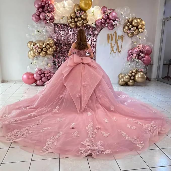 Balletcore Sweetheart Dress Floral Lace & Tulle Skirt | Teen Party/Bar Mitzvah Gown