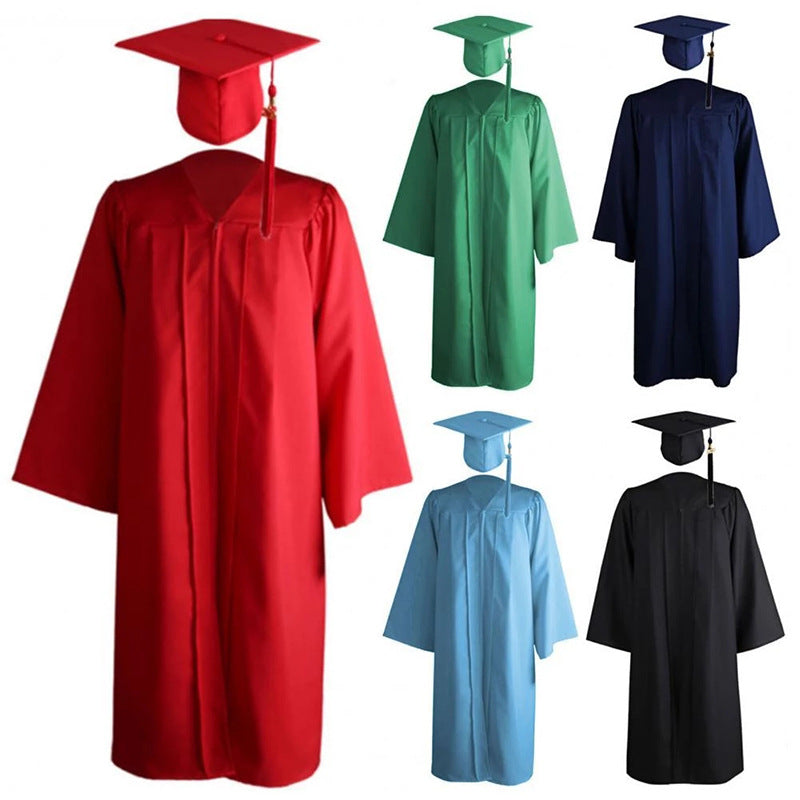 New Woven Bachelor's Clothing Adult Graduation Clothing University Degree Clothing Set Graduation Robe Academic Clothing
