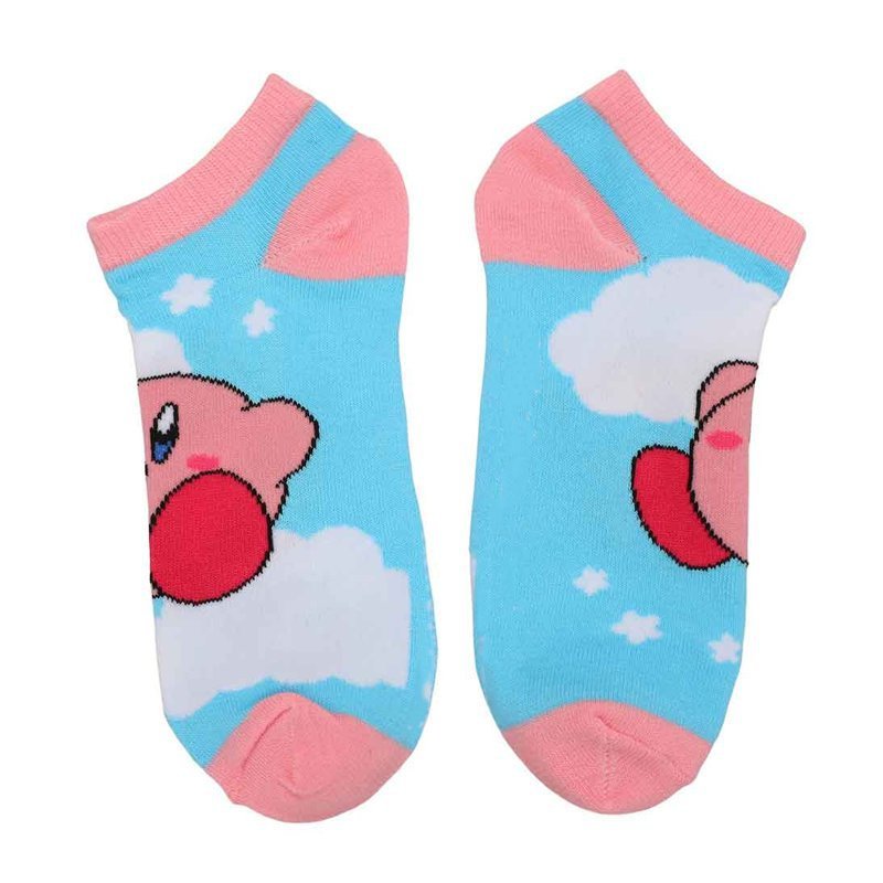 Female Wholesale Male Star Kirby Tide Socks Manufacturer Socks Cartoon Four Seasons Boat Socks Cute Cotton Short Socks-5PRS